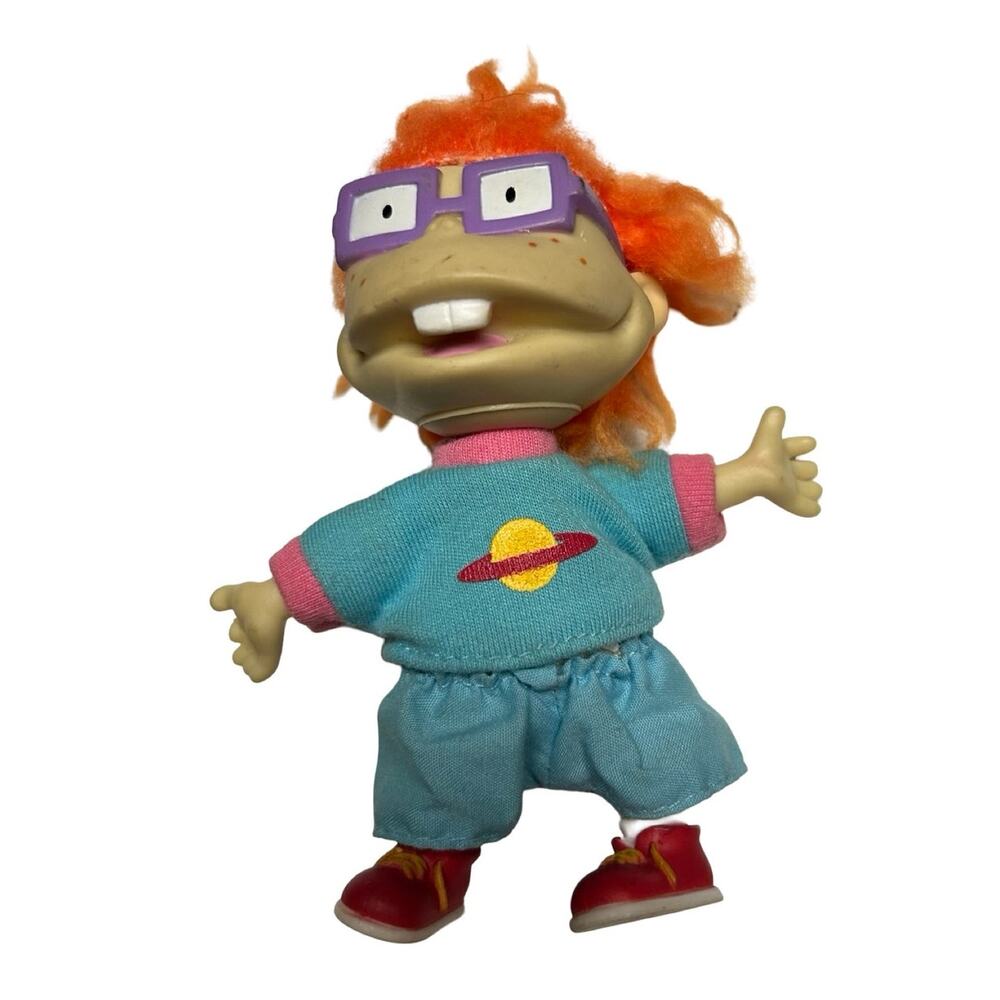 Vintage 1997 Chucky Rugrats Doll Viacom 4" Mattel Plush/Plastic Face